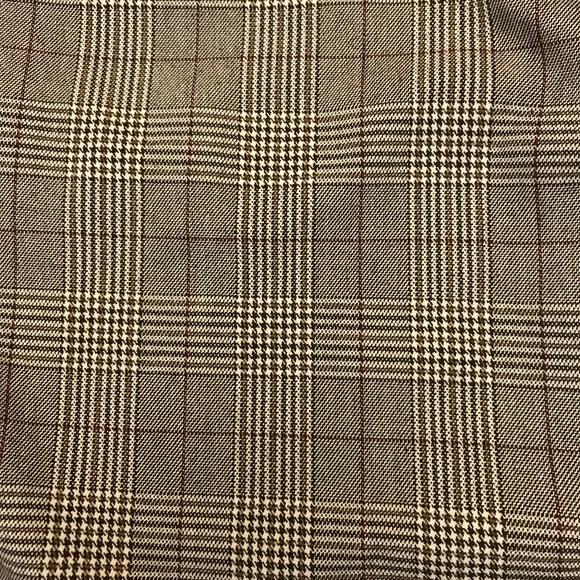 NWT Zara Woman Chino Fit Glen Plaid Checkered Pants Waist 36 - Picture 2 of 14